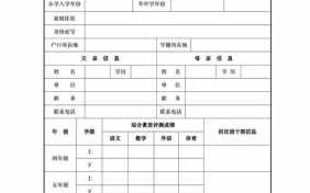 小学升初中个人简历模板_小学升初个人简历表