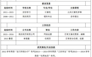 学社个人简历模板