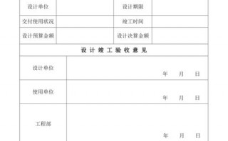  设计院验收报告模板「设计院竣工验收报告」