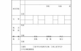 视力体检表模板_视力体检表模板怎么填