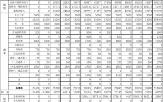 营销成本计划 营销成本预算模板