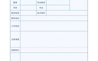 大学生彩色空白简历模板下载word格式,大学生简历模板word空白表格 