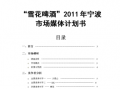  啤酒市场规划方案模板「啤酒市场规划方案模板下载」