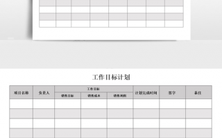 xx项目工作规划模板,项目工作计划和目标怎么写 