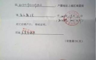 出生死亡证明模板（出具死亡证明最新规定）