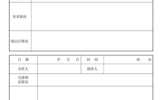 交接班记录内容怎么写-交接班记录表模板制冷