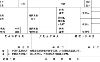  水表户名更换申请模板「水表的户名变更证明范文」