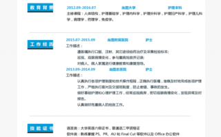  护理专业简历模板免费下载「护理专业简历怎么写 范本」