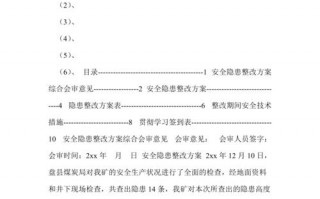 安全隐患整改工作措施 安全隐患整改措施模板