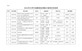 大学生项目概况