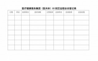 会诊登记及要求-会诊登记本模板