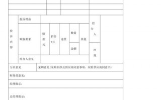 客户投诉表格模板,客户投诉表格模板下载 