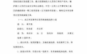 突发事件演练模板,突发性事件应急演练方案 