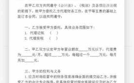 财务公司报税协议模板,财务报税公司合法吗 