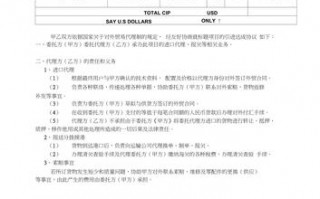 国际贸易代垫协议模板图片