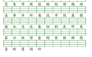 拼音生字模板免费下载-拼音生字模板