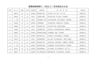 公示情况收集模板,公示情况表 