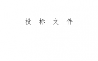  谈判投标文件模板「谈判投标文件模板图片」