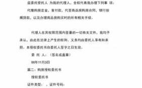 购房委托书办理需要什么东西