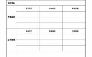 简历标准填写模板（简历一般怎么填写）