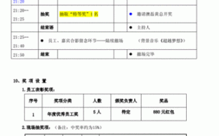 尾牙宴抽奖活动策划方案 尾牙宴抽奖模板