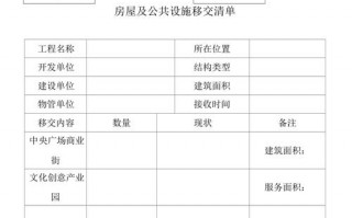 小区绿化移交物业模板