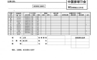 排球队报名表模板_排球报名表队长用什么字母