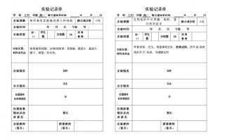 高中生物实验设置模板