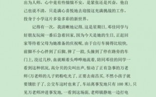 教师好人榜事迹简介