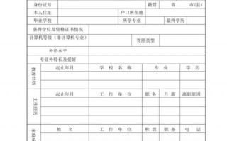  简单应聘表模板「简单应聘表模板下载」