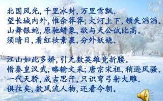 沁园春雪ppt模板