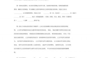 甲方技术协议书模板,技术协议甲方乙方小签位置 