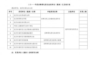 先进集体名单表格