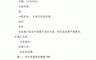 游戏项目进展报告模板_游戏项目进展报告模板怎么写