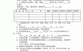 商超陈列协议模板_超市陈列协议 1wps