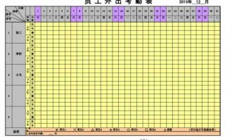 外出考勤模板下载