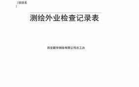 测绘检查记录表模板范本-测绘检查记录表模板