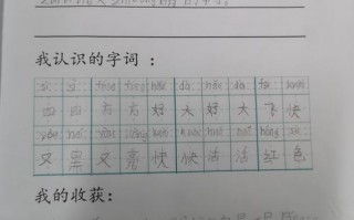 一年级语文作业模板