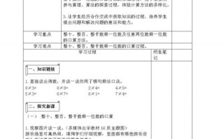  小学教师乘法备课模板「小学数学教案乘法」