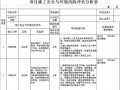 工程项目风险因素分析 工程项目风险分析模板