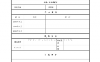 怎么设计简历表格 如何设计好的简历模板