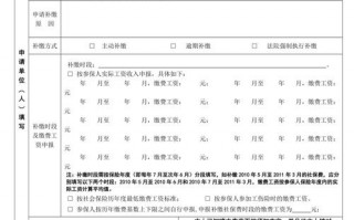 个人申请社保缴纳申请审批表怎么写