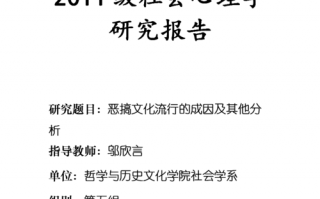 心理学研究报告模板图片 心理学研究报告模板