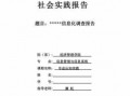  认识实践报告模板「认识实践报告模板怎么写」