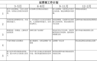 营运未来工作规划模板,运营未来工作方向和目标怎么写 