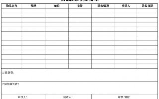  超市收货验收单模板「超市验收单怎么打」