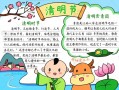 清明小报模板文字清晰