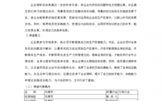 企业调研报告怎么写共8篇 济宁企业调研报告模板