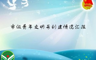  国土窗口青年文明号创建工作ppt模板「全国青年文明号创建情况材料」