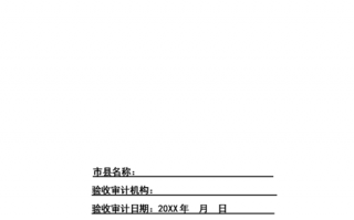  审计报告验收报告模板「工程验收审计报告」